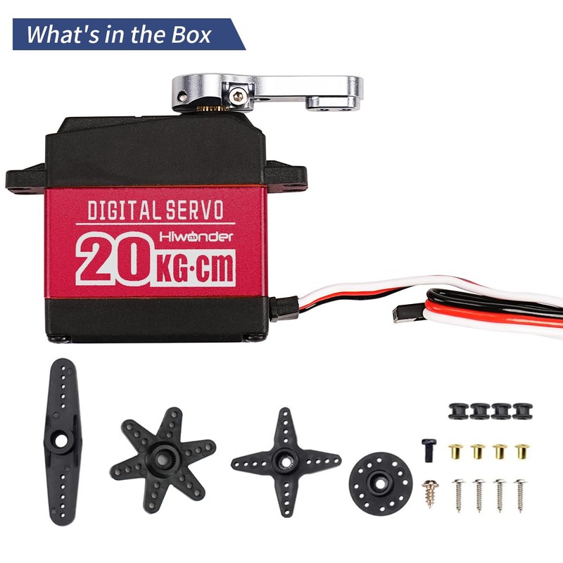 Hiwonder 20KG High Torque Digital Servo Motor Full Metal Gear,