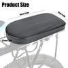 WEZCHUGHAOL Bicycle Rear Rack Cushion Seat, Black Leather-Look Padding, Detachable