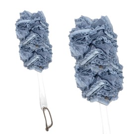 Lace Poof on a Stick - Blue