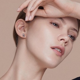 Skull Earrings 925 Sterling Silver Skull Flower Stud Earrings Gothic Earrings Skeleton Jewellery Gift for Women Girls