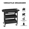 Torin Rolling Tool Cart with Drawer: 3 Level Tool Oragnizer