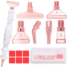 Praise V Do Diamond Painting Pen Kit Tool Accessories Stylus Drill Pen with Metal Placers for Nail Art Decoration Art White