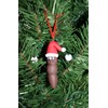 Mr. Christmas Poo Ornament with Santa Hat