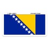 Bosnia and Herzegovina Bosnian Flag car Sticker 5" x 4"