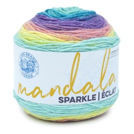 Lion Brand Yarn Mandala Sparkle Yarn, Serpens