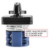 Heschen Universal Rotary Cam Selector Changeover Switch, SZW26-20/B202.2, ON-OFF-ON, Momentary,