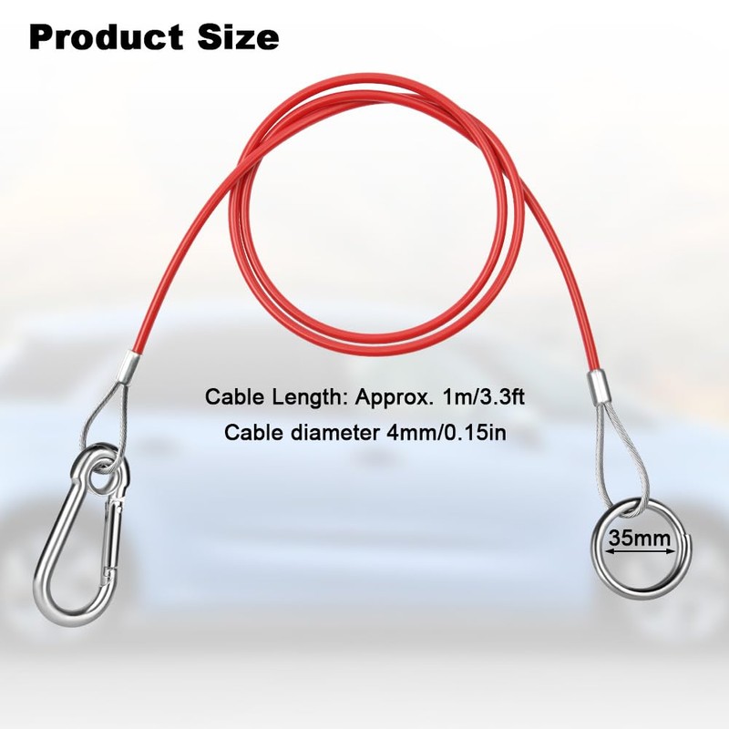 URAQT Breakaway Cable, Trailer Caravan Breakaway Break Away Cable with