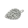 Polyresin Pine Cones Silver 5 x 8 cm Decorative Table