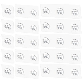 ZOMETUO 15 Pack Shower Caddy Adhesive Replacement, No Drilling Shower Shelf Adhesive, Strong Caddy Sticker Hooks Replacement for Showers Shelves and Kitchen Racks Organizer