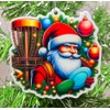 Santa Claus Disc Golf Ornament