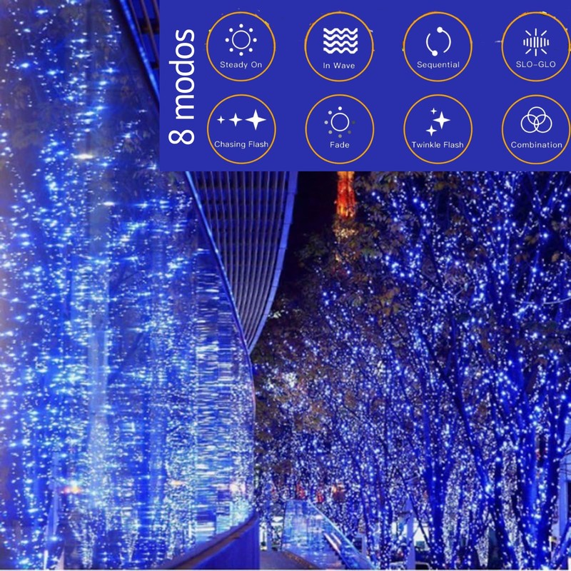 DOSYU Series de Luces Navideñas 25M, 500 Luces LED con