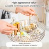 360° Rotating Cosmetic Display Case, 2-Tier Large Capacity Makeup Organizer