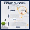 YASONIC 9-Pack Shower Caddy Adhesive Replacement - Transparent Shower Adhesive