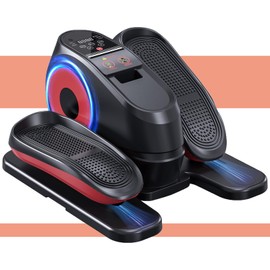 2025 New Under Desk Elliptical Machine, Electric Ellipse Leg Exerciser Pro As Seen On TV with 16 Adjustable Speed, Quiet and Fully Assembled with Remote Control & Non-Slip Foot Straps