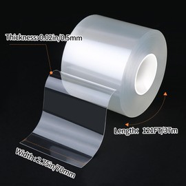 Window Seal Strip Tape for Winter,2.75in x 121FT,Transparent Weather Stripping Sealing Insulation Tape for Windows and Door, Air Conditioner Window Seal,Removes Cleanly (Transparent Upgrade)