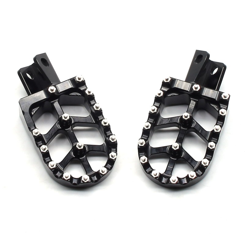 MZS Dirt Bike Foot Pegs, Motorcycle Wide Footpegs Front Pedal