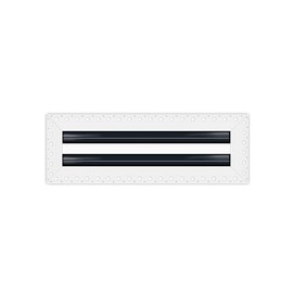 BUILDMART - 12" Linear Slot Diffuser - 2 Slot - Mud in Air Vent Cover - Drywall Mud-in White Air Vent - Mud Linear Slot Diffuser - Register Grille for Ceiling and Walls - Texas Buildmart