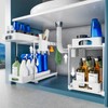 VERIFOST 2 Pack Under Sink Organizers and Storage, Double Sliding