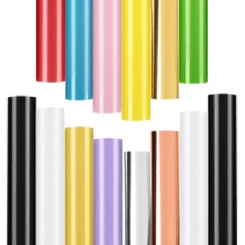 Lya Vinyl 14 Pack Permanent Vinyl for Cricut, 12" x 12" Glossy Permanent Vinyl Sheets for Cricut and Silhouette, Cricut Vinyl for Mug & Cup & Glass Window, Party Decoration, Craft Cutter, Home Decal