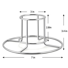 TeamFar Beer Can Chicken Holder - Stainless Steel Stand for Grill, Smoker, Oven - Healthy & Sturdy, Dishwasher Safe & Easy Clean