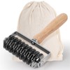 JuyVerq Pastry Lattice Roller Cutter, Stainless Steel Lattice Dough Cutter