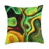 Vibrant Modern Abstract Art Pattern Design Throw Pillow
