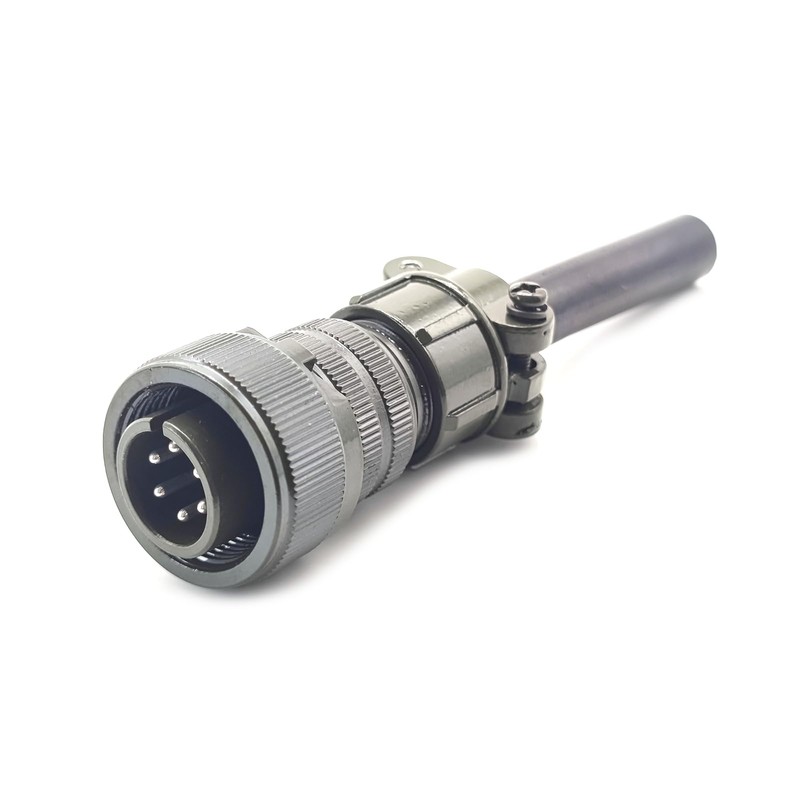 MS3106A14S-6P Industrial Circular Connector, MIL-DTL-5015 Series Threaded Connector 6 Pin