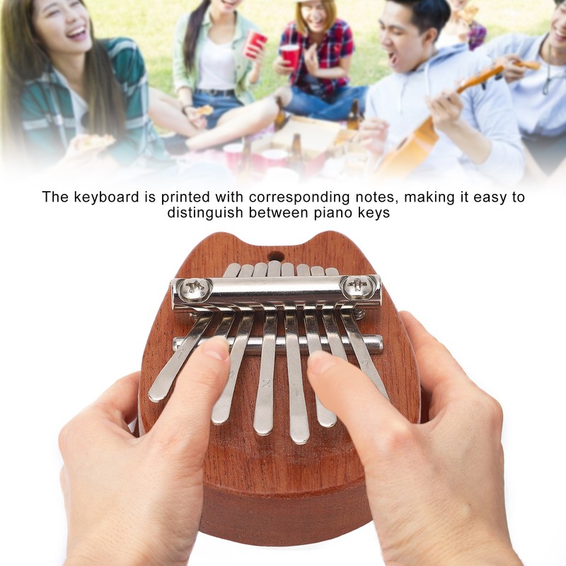Mini Kalimba 8 Keys Clear and Pleasant Sound Easy to