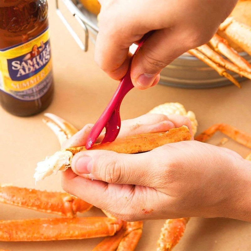 Artcom 7 Piece Seafood Tools Set - 2 Crab Crackers,