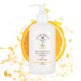 Ayur-Medic Orange Blossom Exfoliating Milk with Beads for All Skin Types