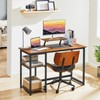 GreenForest Computer Desk with Monitor Stand,47 inch Home Office Desk