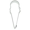 Staedter Ice Cream Cone Cookie Cutter, Silver, 6 cm