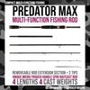 Predator Max. Unique Spin-Baitcast Rod + Micro Trigger + Rod
