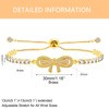 Mayfaith Elegant Gold Color Bow Knot Tennis Bracelet - Fashion