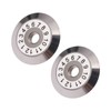 2Pcs Fiber Cleaver Blade Tungsten Carbide 20mm 12 Sides Cutting