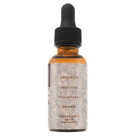 Woodlands Beard Co. Argan & Almond Pure Beard Oil - Unscented, Natural and Organic from (1oz)