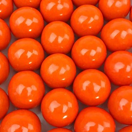 Bayside Candy 1" Large Gumballs - Colored Gumball Collection - Gumball Machine - Orange Gumballs 1" Large (1LB)