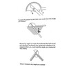 Detachable Rotary Protractor,0-180 Degree Stainless Steel Protractor Machinist Tool 10cm