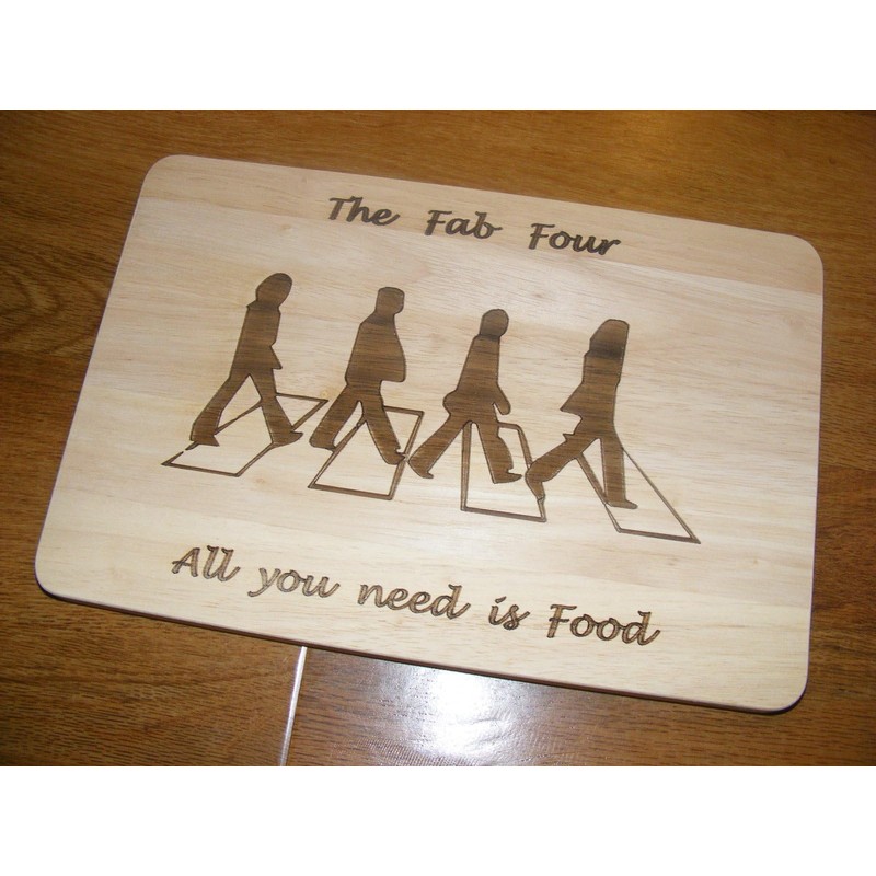 The Beatles Fab Four 4 Chopping Cutting Cheese Board Place