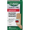 Curad QuickStop Bleeding Control Bandages, Assorted Sizes, 30 Count (Pack