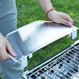 SEWACC Storage Shelves Grills Storage Shelf Barbecue Grill Side Boards Seasoning Shelf Replacement Grill Side Shelf Side Frame Accessories Barbecue Seasoning Storage Rack Stainless Steel