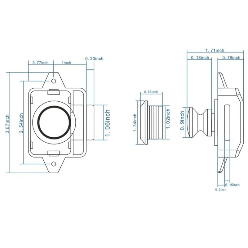 2 Pieces Cabinet Lock Catch, Push Lock, Push Lock Furniture