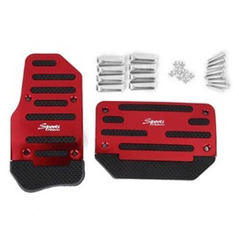 ZOOENIE 3pcs Universal Aluminium Manual Transmission Car Non-slip Pedal Manual Car Brake Clutch Accelerator Alloy Anti-slip Foot Pedal