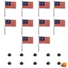 AZ FLAG Pack of 10 Malaysian Table Flags - 15
