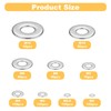 800 x Flat Washers Set, Stainless Steel Locking Washers Assortment,