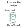 pson 100Pcs Heart Shaped Paper Clips, Cute Metal Mini Clips