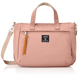 Anello Grande GHM0233 2-Way Tote Bag, Shoulder Bag, Cross-body A4 STAMP, multicolor (pink / beige)