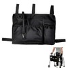 Wheelchair Side Bag with Cup Holder and Reflective Strip, Large