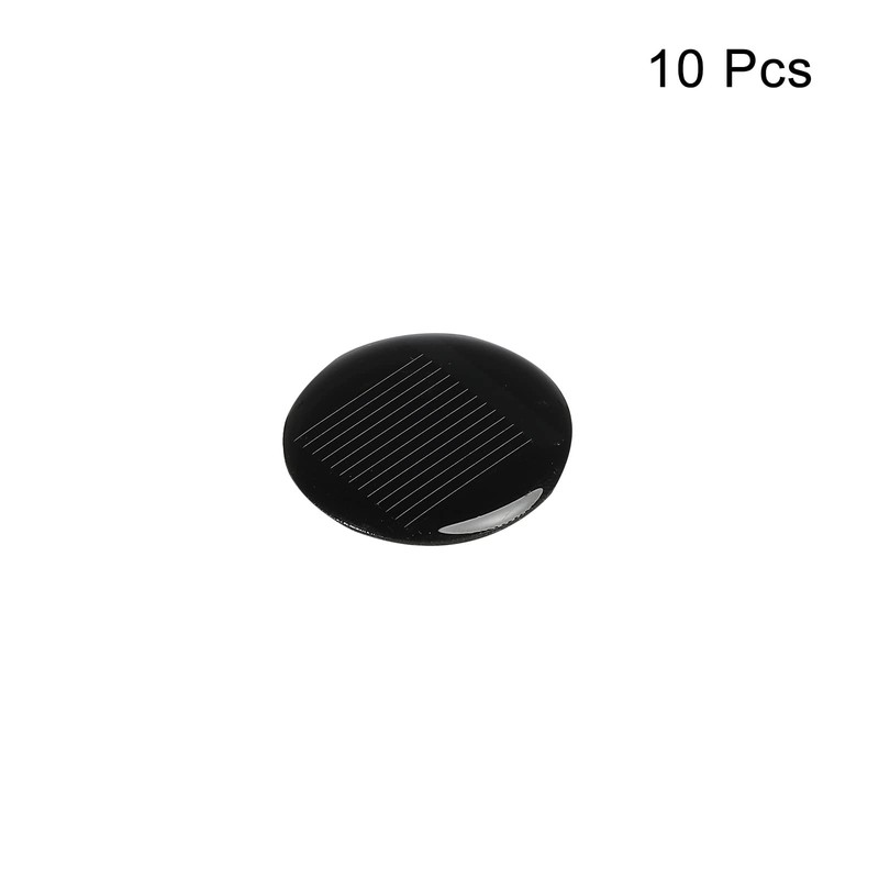 sourcing map Mini Solar Panel Cell 0.5V 140mA 0.07W 32mm
