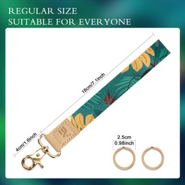 EcoVision Cute Keychain Lanyards for Keys, Wristlet Key lanyard for Women, Badge Lanyards Strap with 2 keyrings